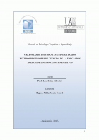 Creencias de estudiantes universitarios futuros profesores de ciencias de la educación acerca de los procesos formativos