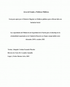 Las capacidades del Ministerio de Seguridad de la Nación para el abordaje de la criminalidad organizada en la Ciudad de Rosario en el lapso comprendido entre diciembre 2019 y octubre 2021