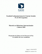 Perspectiva de género en los procesos de paz