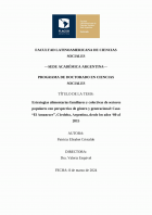 Estrategias alimentarias familiares y colectivas de sectores populares con perspectiva de género y generacional