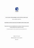 Explorando los procesos de planificación de la enseñanza