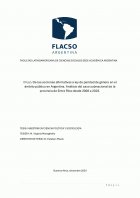 De las acciones afirmativas a ley de paridad de género en el ámbito público en Argentina. Análisis del caso subnacional de la provincia de Entre Ríos desde 2008 a 2023