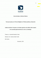 Análisis del Efecto Trinquete en el Estado argentino entre 2008 y 2019