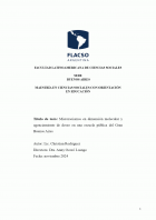 Microracismos en dimensión molecular y agenciamiento de deseo en una escuela pública del Gran Buenos Aires