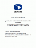 ¿Gestación por sustitución o gestación solidaria? Un abordaje bioético en  clave de género, cuidado y vulnerabilidad