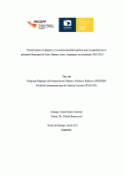 Paridad entre los géneros y la institucionalidad política para la igualdad en el gabinete Municipal de Salto, Buenos Aires, Argentina, en el período 2020 - 2023