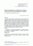 Personas gestantes y alojadas con niños y niñas en el Servicio Penitenciario Federal