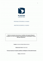 Diseño de evaluación de procesos y resultados del programa Espacios Progresar en el nivel universitario. Propuesta técnico-metodológica. Período 2022 - 2023 ( Argentina )