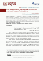 Bajo el amparo de la cultura escrita