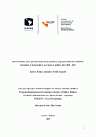 Discursividades sobre paridad, democracia paritaria y despatriarcalización en Bolivia. Encuentros y desencuentros en el proceso político entre 2006 - 2019