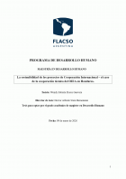La sostenibilidad de los proyectos de cooperación internacional